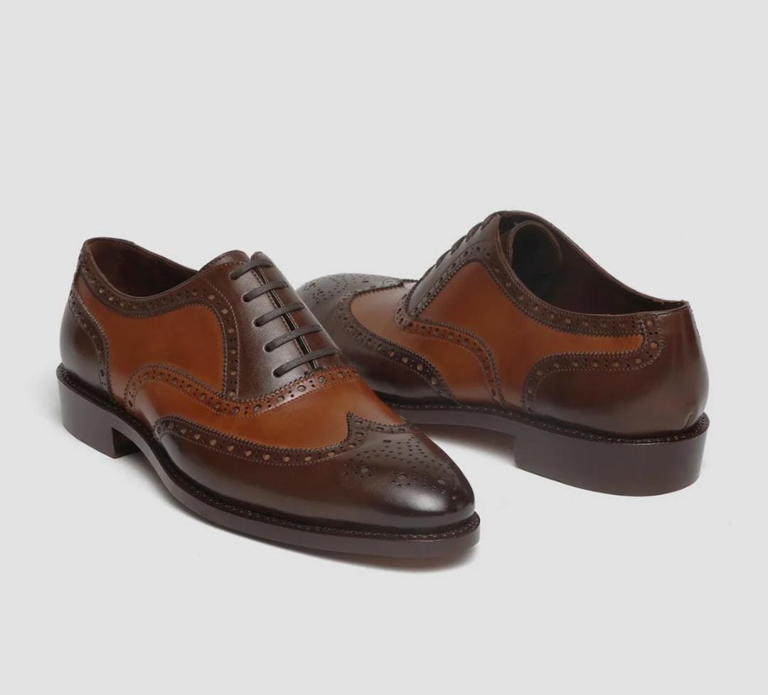 Brown Leather Oxford Shoes
