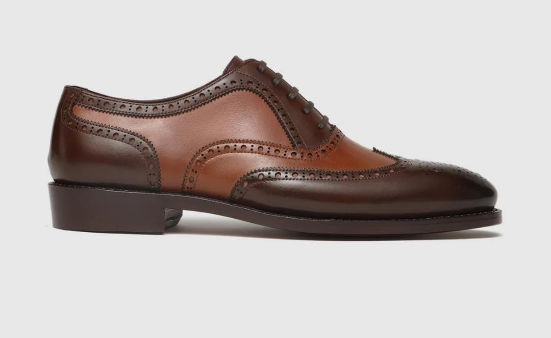 Brown Leather Oxford Shoes