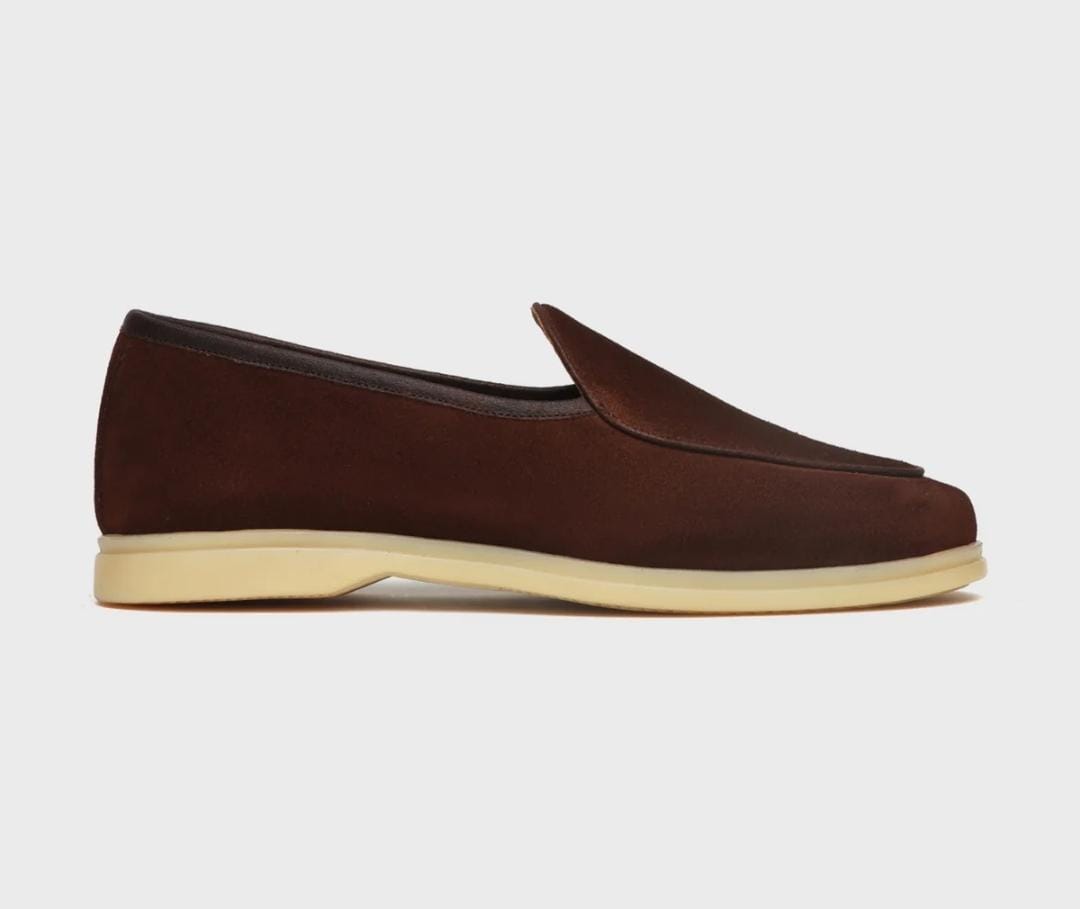 Dark Brown Suede Loafers