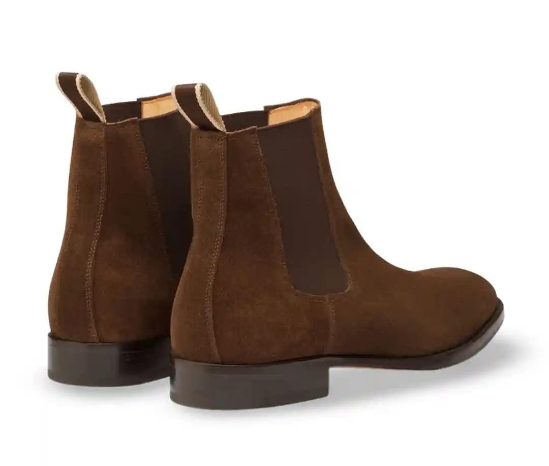 Dark Brown Suede Ankle Boots