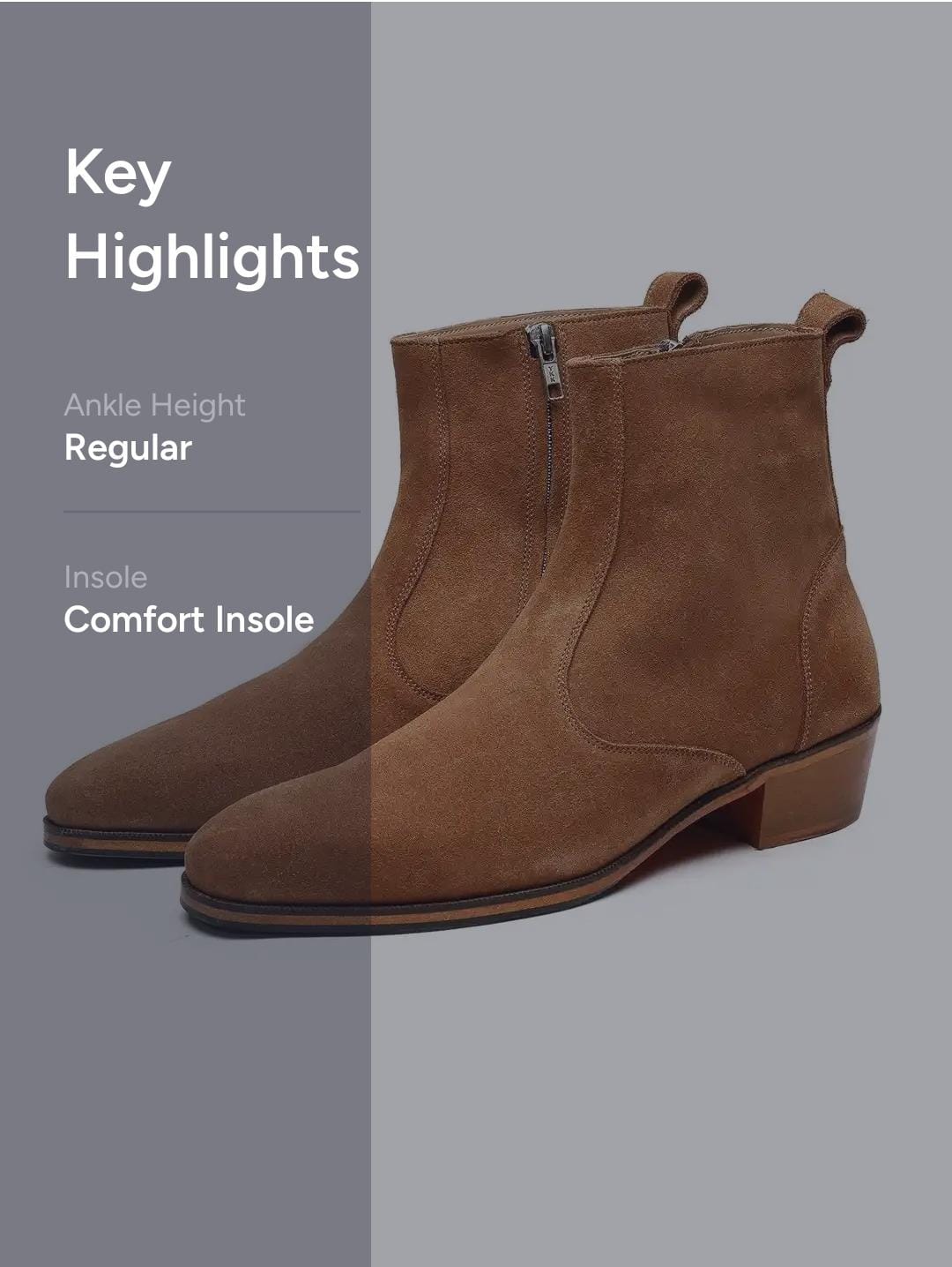 Tan Suede Ankle Boots