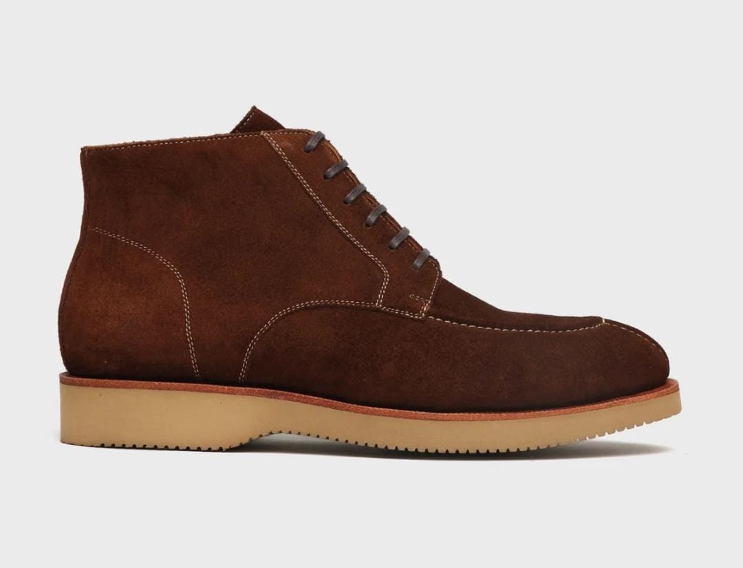 The Chestnut Suede Utility Boots