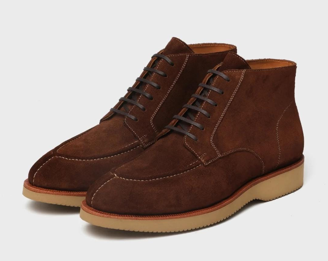 The Chestnut Suede Utility Boots