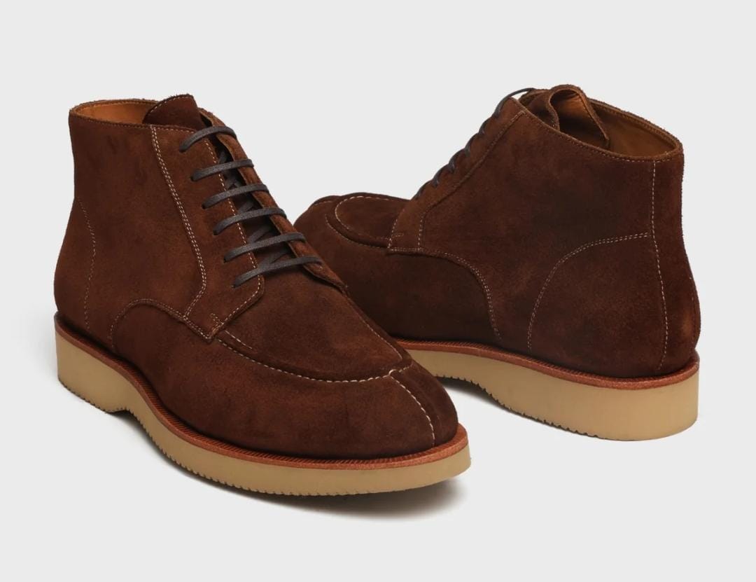 The Chestnut Suede Utility Boots