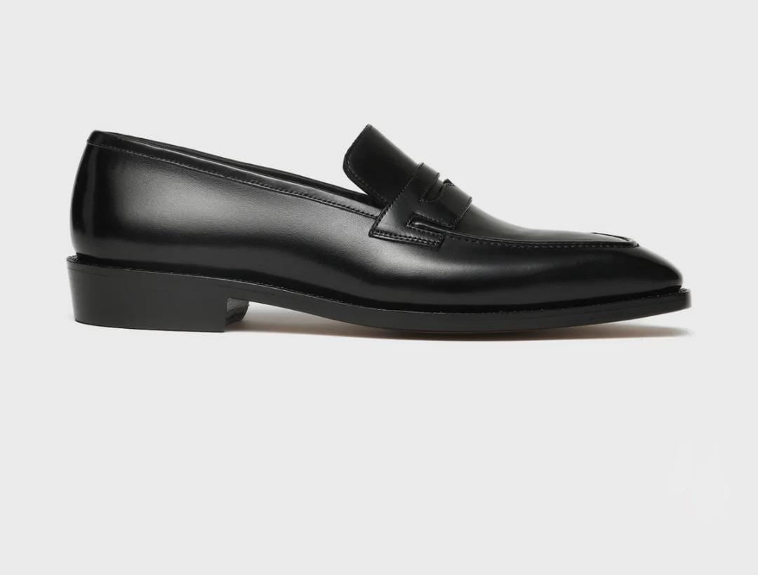 The Classic Noir Penny Loafers