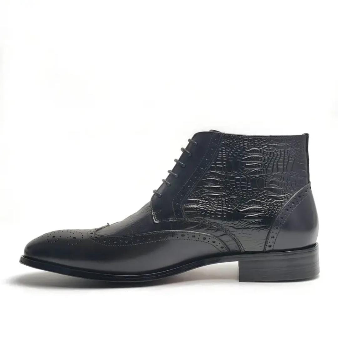 Kensington Croc Wingtip Boots